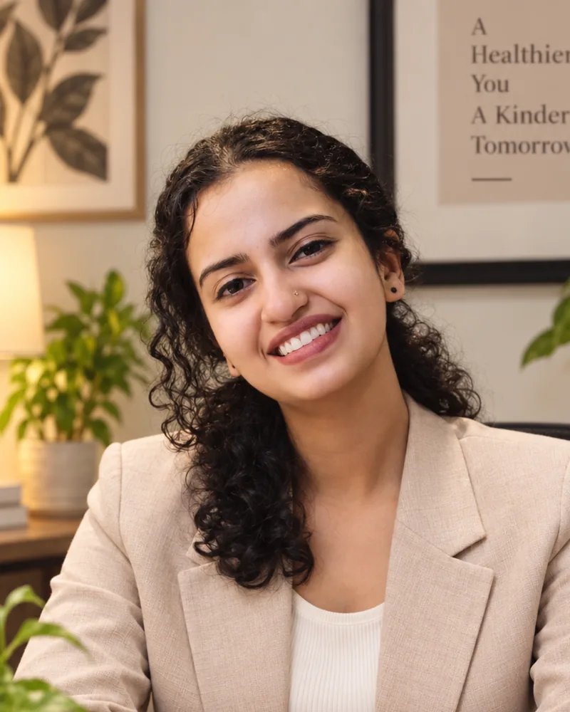 Portrait of Sreelakshmi Meledath, Counselling Psychologist at MIN’DOO